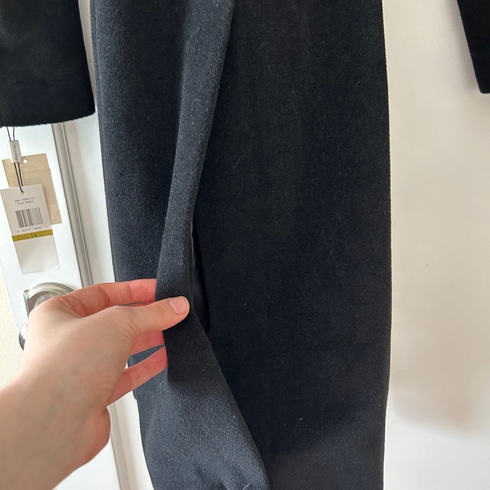 NWT Calvin Klein Angora Blend Wool Coat 14 - Picture 8 of 12